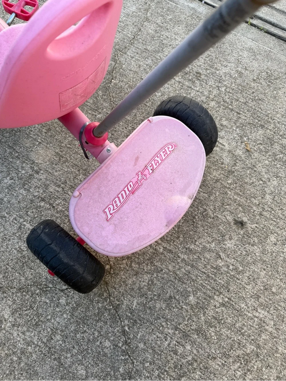 RadioFlyer Kids Tricycle Bike with Push Handle - Ride-On Toy Girls Boys